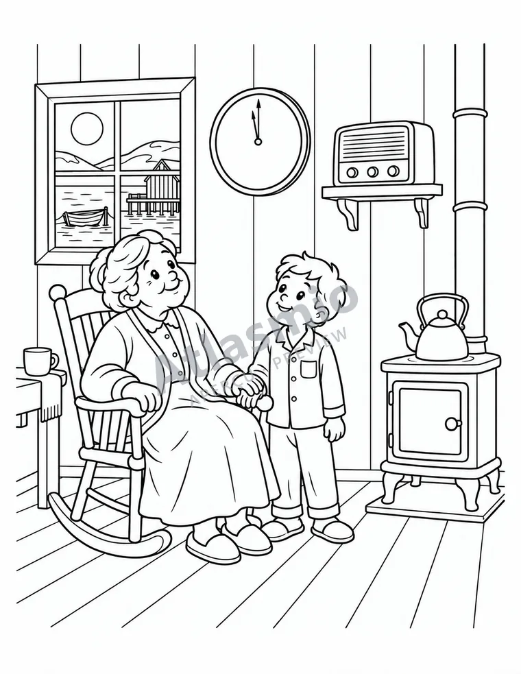 Colouring illustration: Newfoundland joins Canada