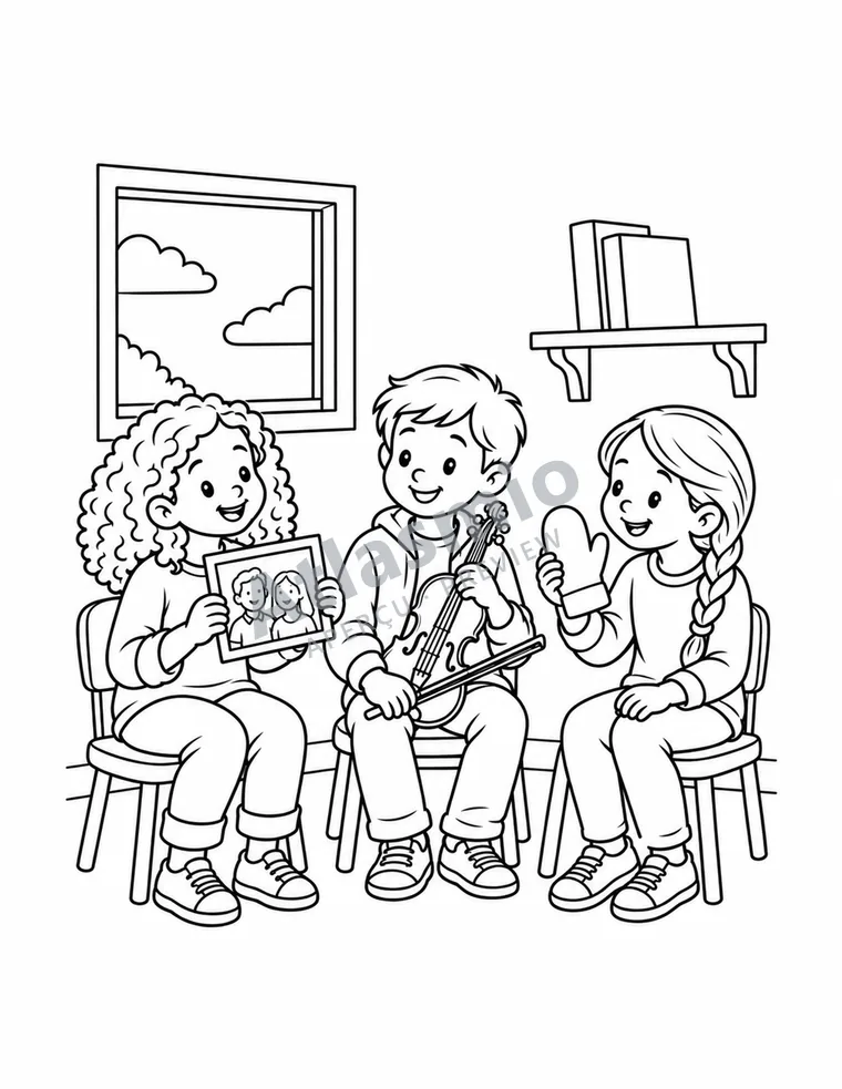 Illustration à colorier : L’histoire continue avec toi
