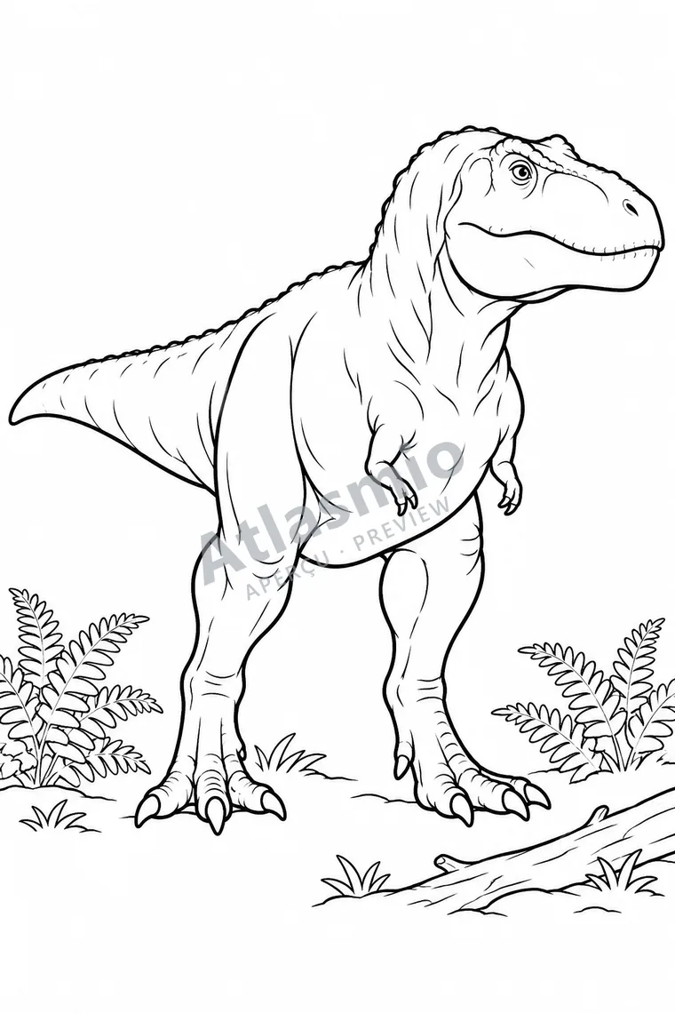 Colouring illustration: Daspletosaurus