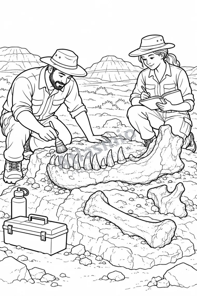 Colouring illustration: Meet Scotty