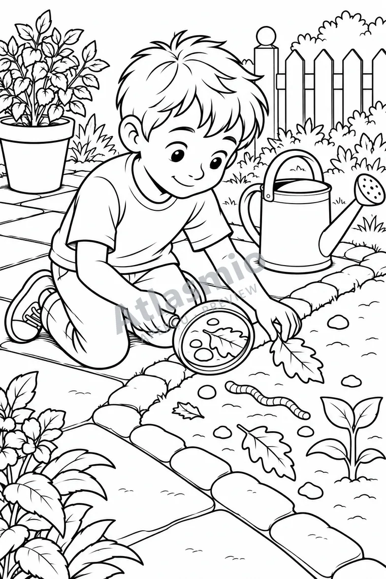 Colouring illustration: Soil Beneath Our Feet