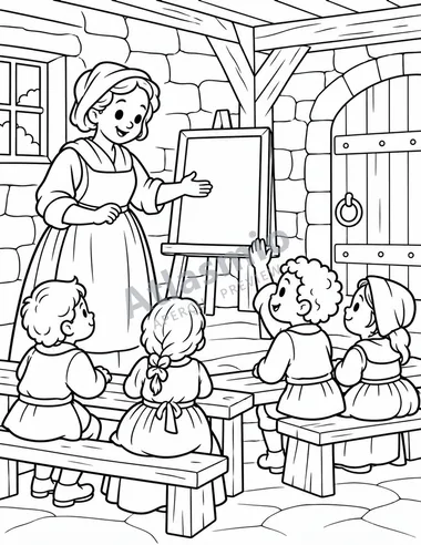 The first school, in a stable