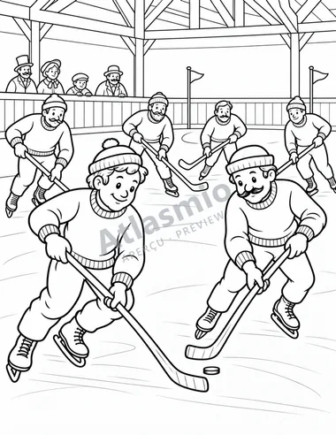 Hockey at the indoor rink