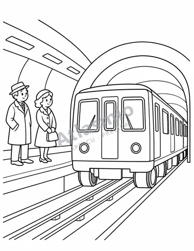 The métro arrives