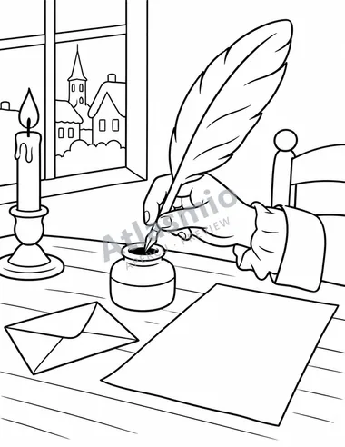 A quill and some ink