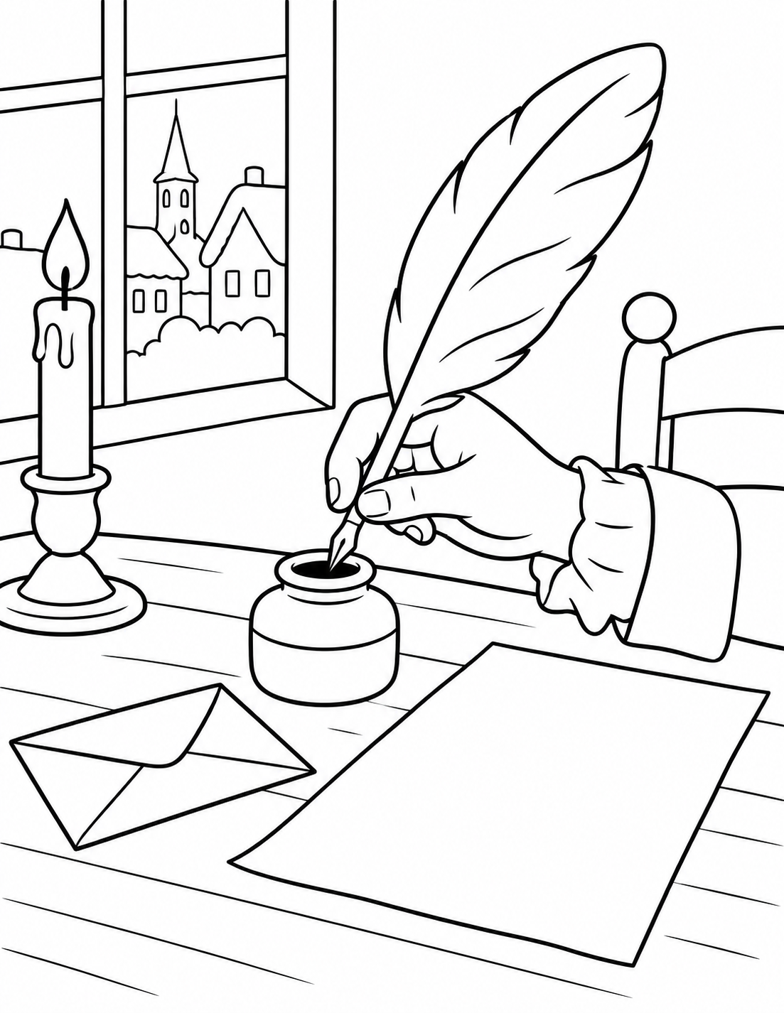 Une plume et de l’encre