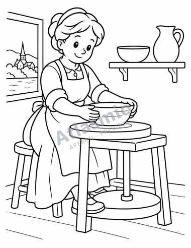 The potter's hands