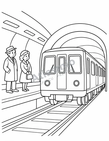 The métro arrives