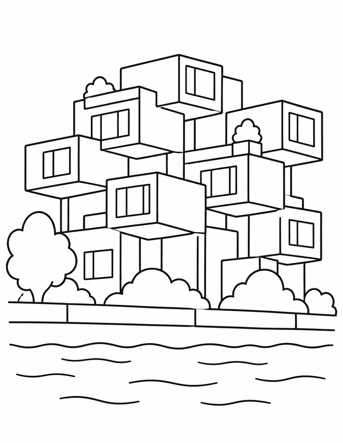 Des maisons comme des blocs