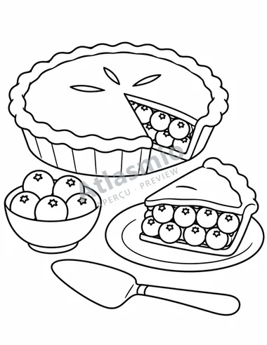 A blueberry pie
