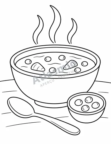 A bowl of pea soup