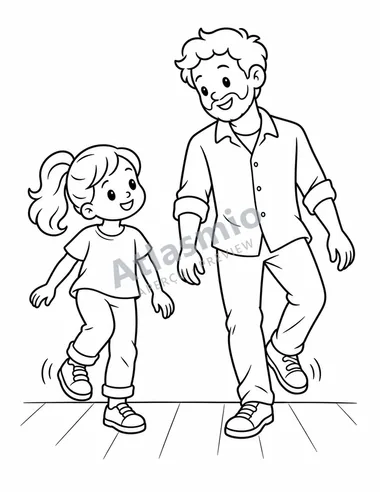 Step-dancing feet
