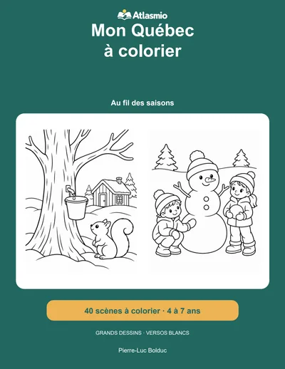 Couverture : Mon Québec à colorier