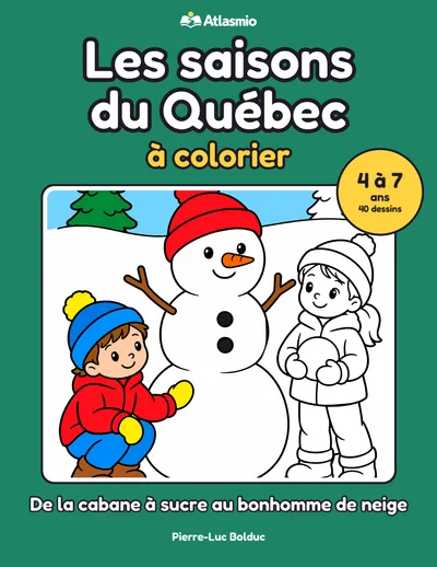 Couverture : Les saisons du Québec à colorier