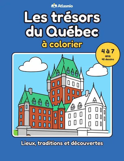 Couverture : Les trésors du Québec à colorier