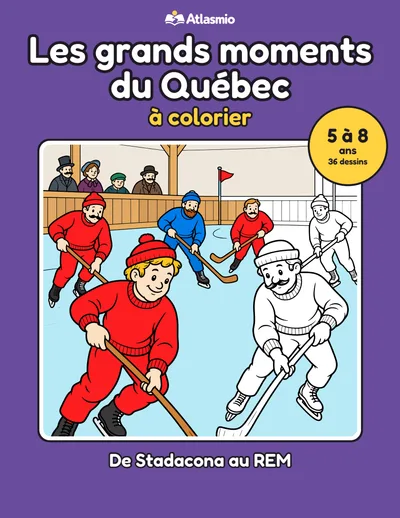 Couverture : Les grands moments du Québec à colorier