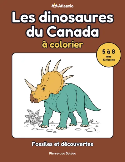 Couverture : Les dinosaures du Canada à colorier