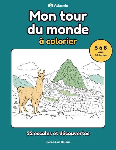 Couverture : Mon tour du monde à colorier