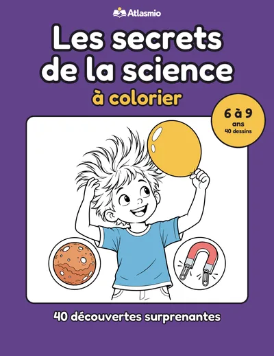 Couverture : Les secrets de la science à colorier